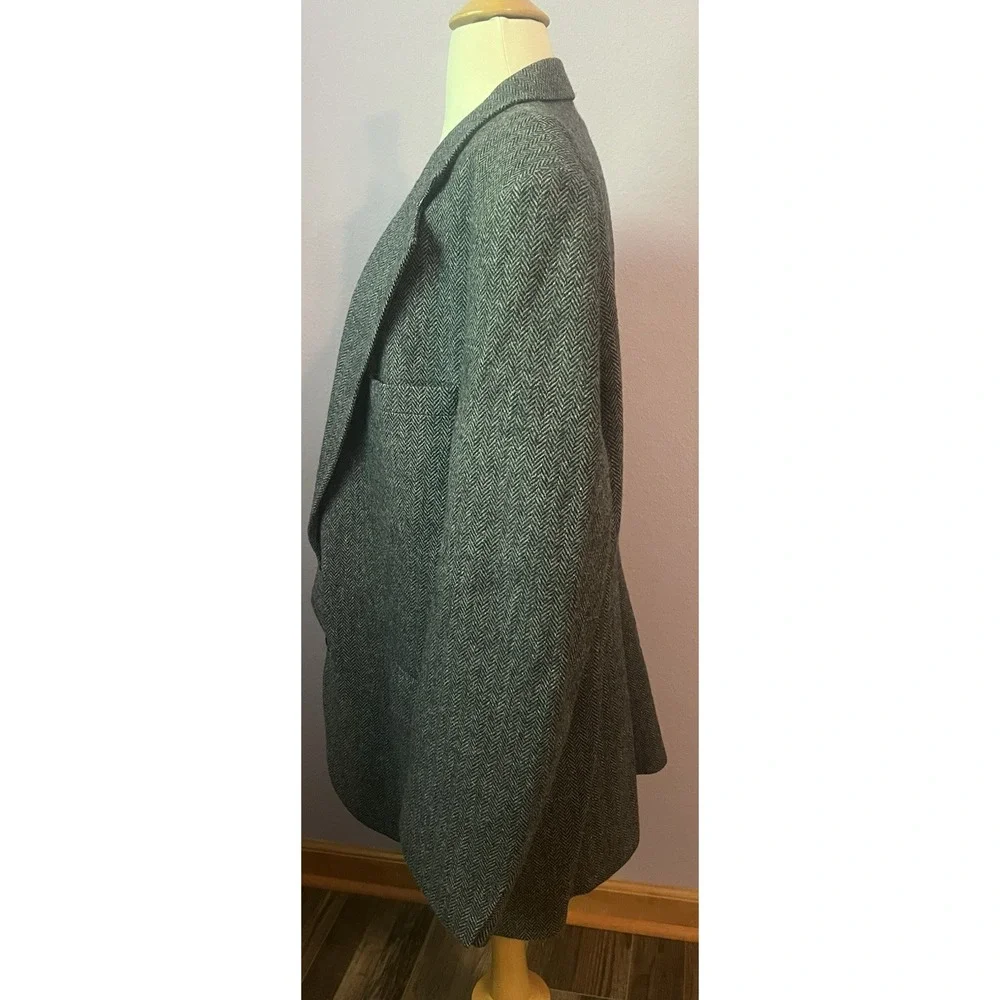Vintage Executive Collection Men's Herringbone Blazer‎ Sport Coat 100% Wool 46R